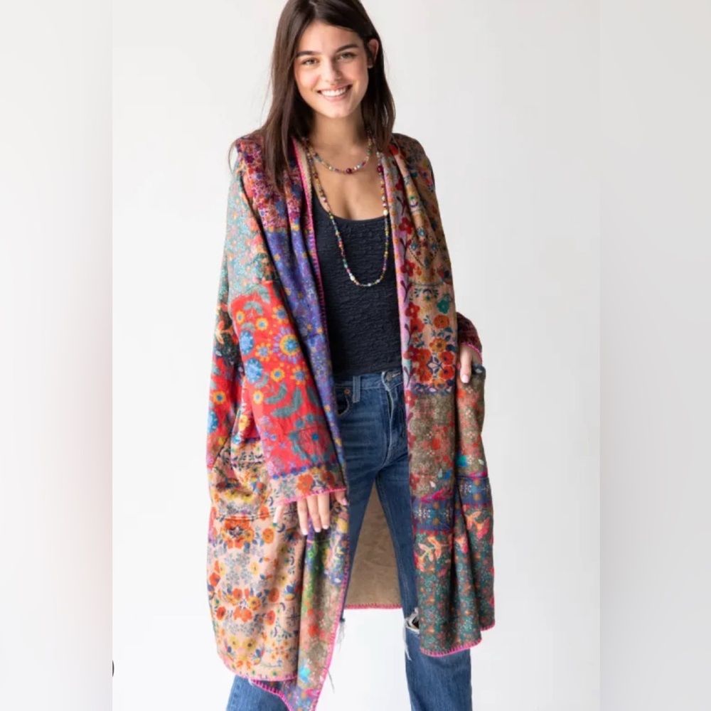 Natural Life Long Blanket Kimono